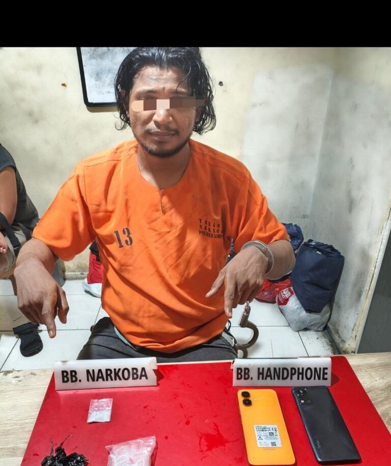 Satresnarkoba Polres Kampar Amankan Pria Diduga Pengedar Sabu 2,13 Gram